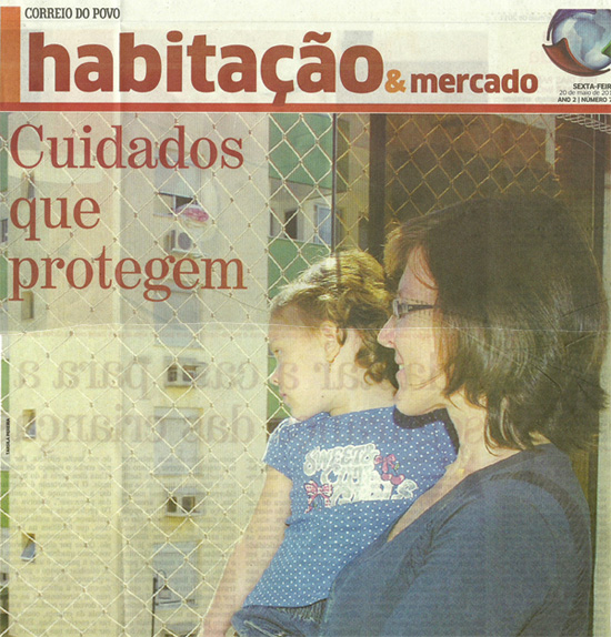 Reportagem do Jornal Correio do Povo - Redes Gaúcha - Redes de Proteção - Porto Alegre